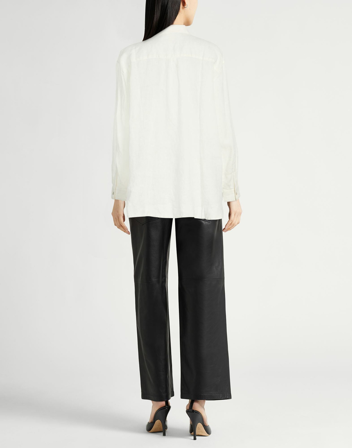 120% Lino Womens Shirt Ivory