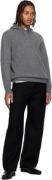Givenchy Gray Cashmere Knit Hoodie