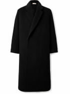 Fear of God - Oversized Double-Breasted Belted Melton Wool Overcoat - Black