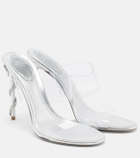 Rene Caovilla Celebrity crystal-embellished PVC sandals