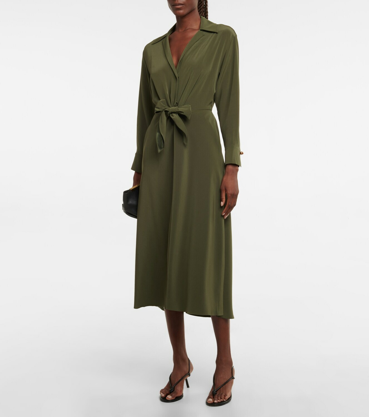 Vince Self-tie midi dress Vince