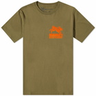 Maharishi Men's Paper-Cut Rabbit T-Shirt in Olive