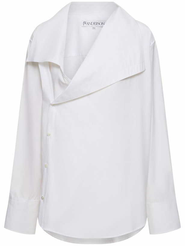 Photo: JW ANDERSON Cotton Poplin Shirt with oversized Collar