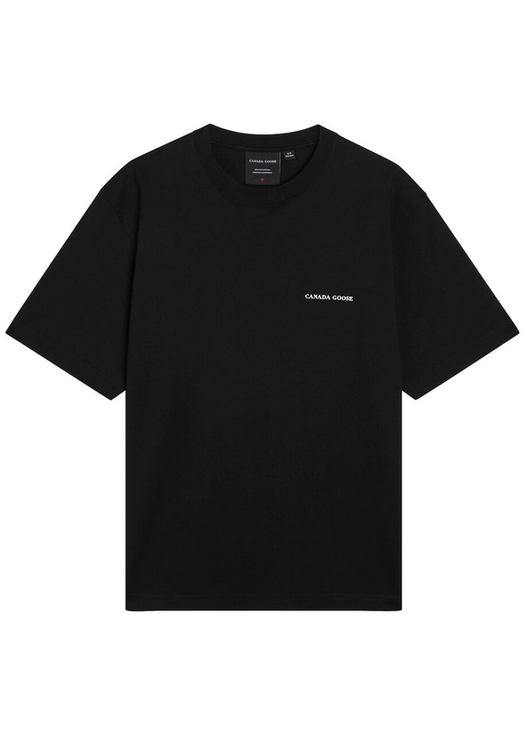 Photo: Canada Goose Novo Graphic Print Cotton T-shirt Black