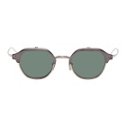 Thom Browne Silver and Black TBS812 Flip-Up Sunglasses