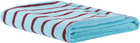 Dusen Dusen Blue & Green Tile Stripe Towel