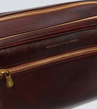 Brunello Cucinelli - Leather toiletry bag