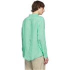 Onia Green Linen Abe Shirt