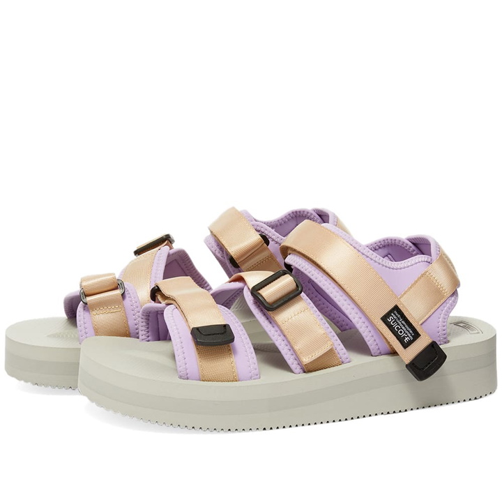 Photo: Suicoke Men's KISEE-VPO in Light Beige/Purple