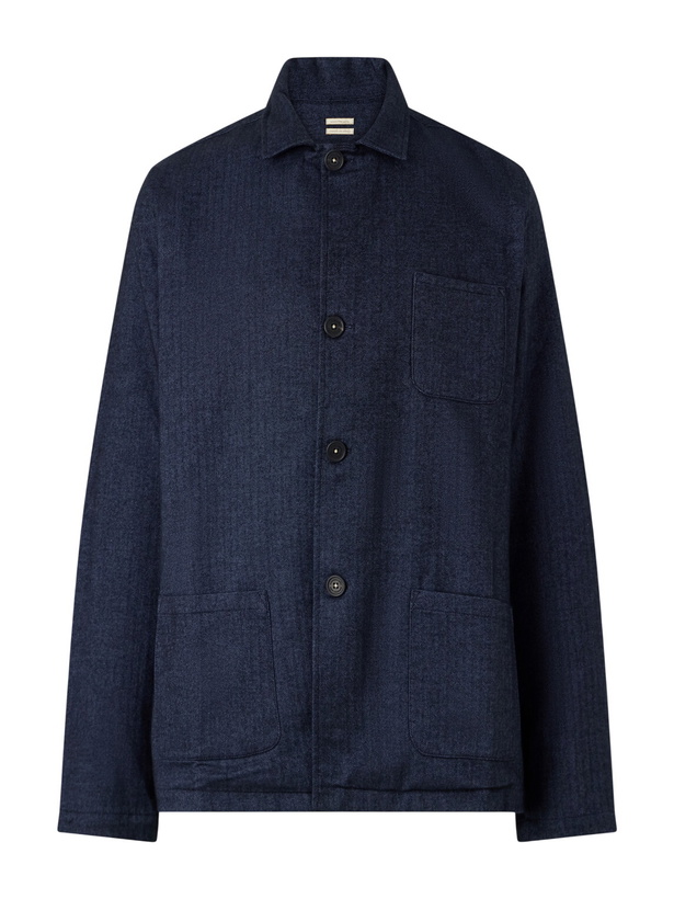 Photo: Massimo Alba - Florida Cotton Suit Jacket - Blue