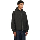 Burberry Black Check Cotton Newport Hooded Jacket