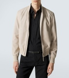 Tom Ford Printed leather bomber jacket