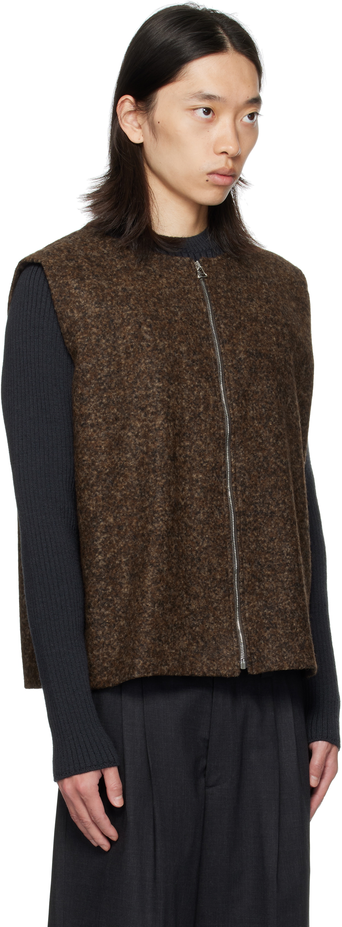 colbo Brown Zip Vest
