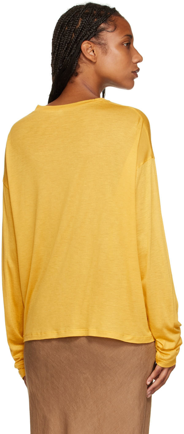 Baserange Yellow Bamboo Long Sleeve T-Shirt Baserange