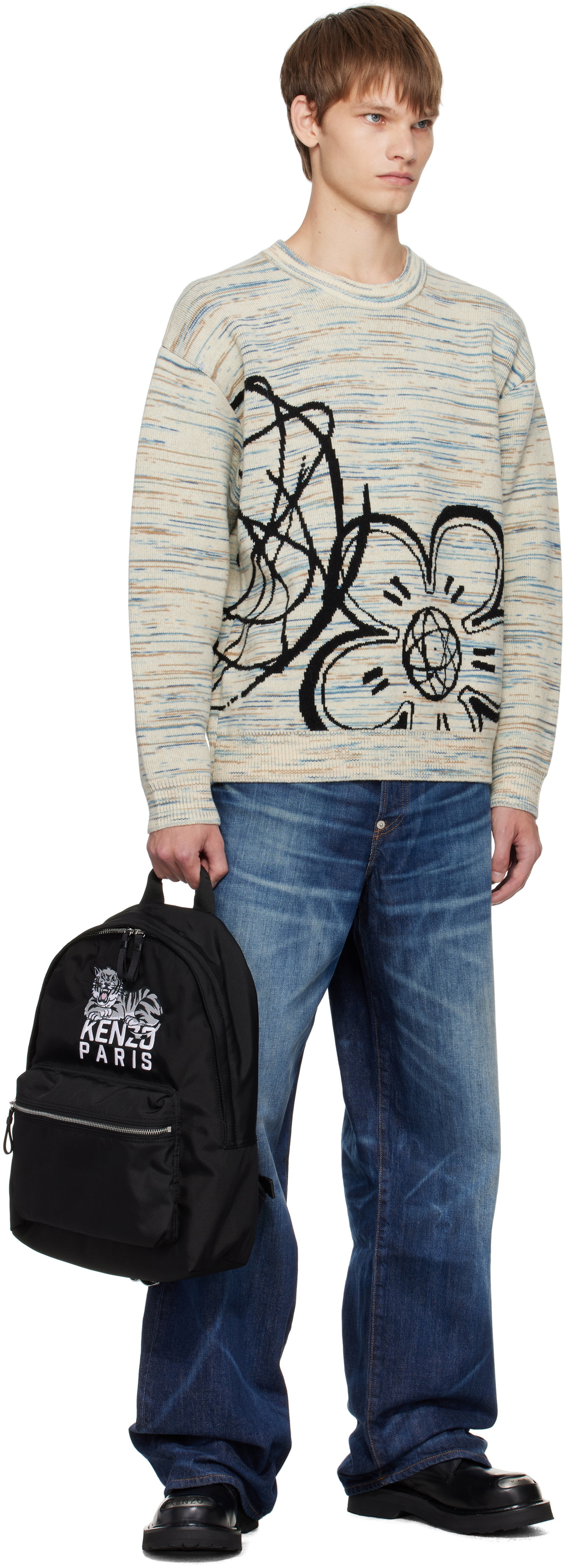 Kenzo Black Kenzo Paris 'KENZO Happyer Tiger' Backpack