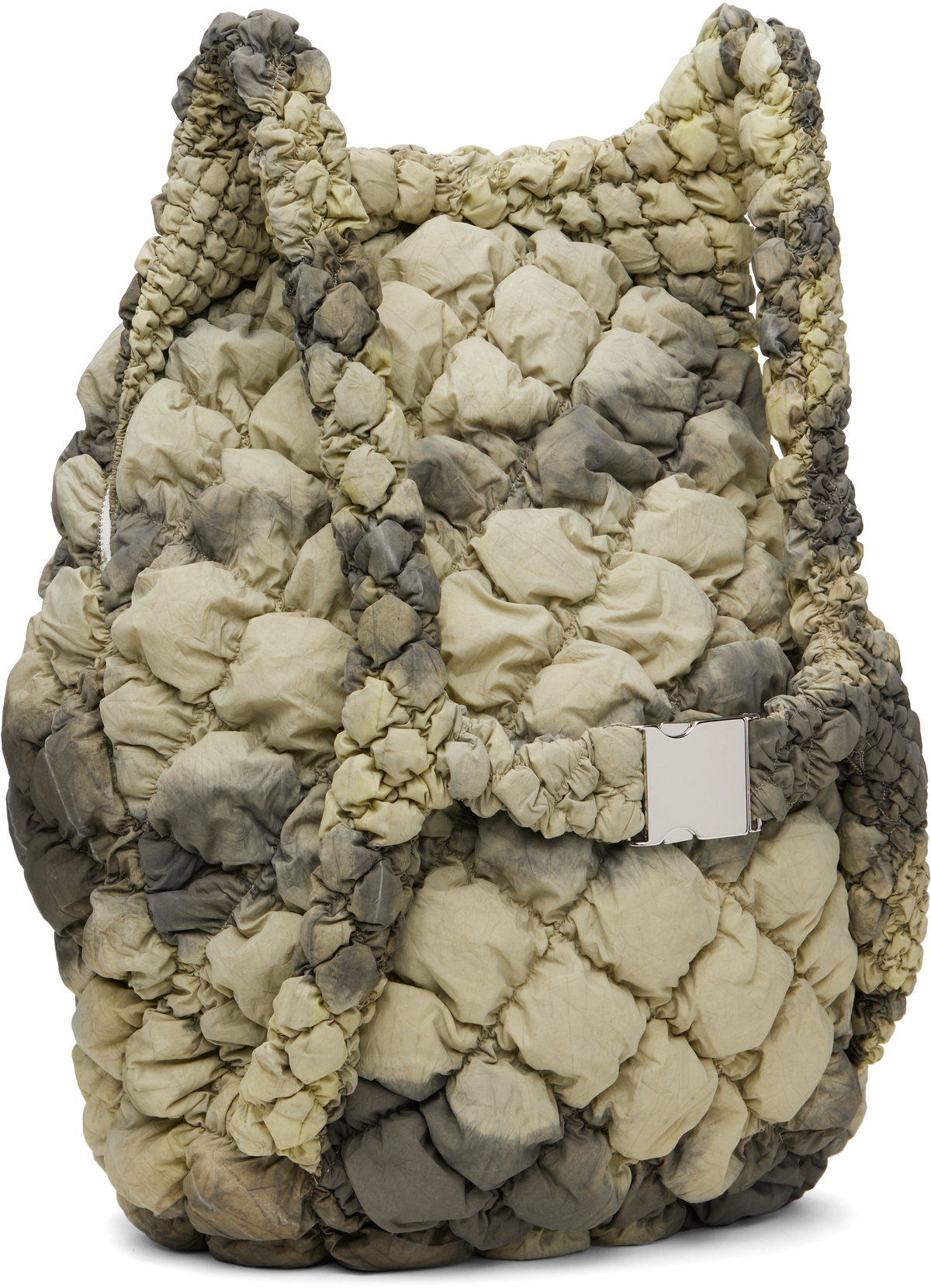 Charlie Constantinou Khaki Quilted Backpack