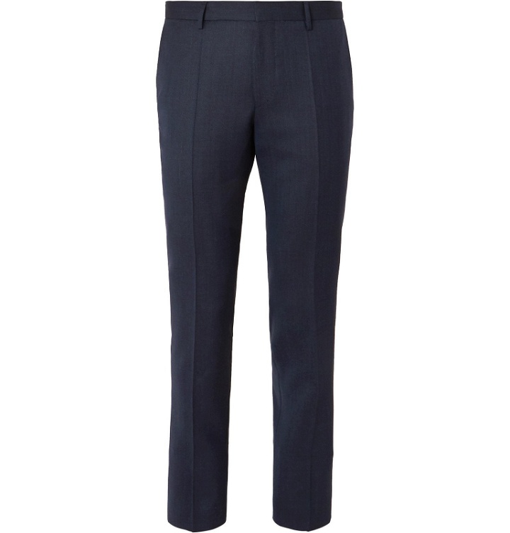 Photo: Hugo Boss - Navy Ben Slim-Fit Virgin Wool Suit Trousers - Blue