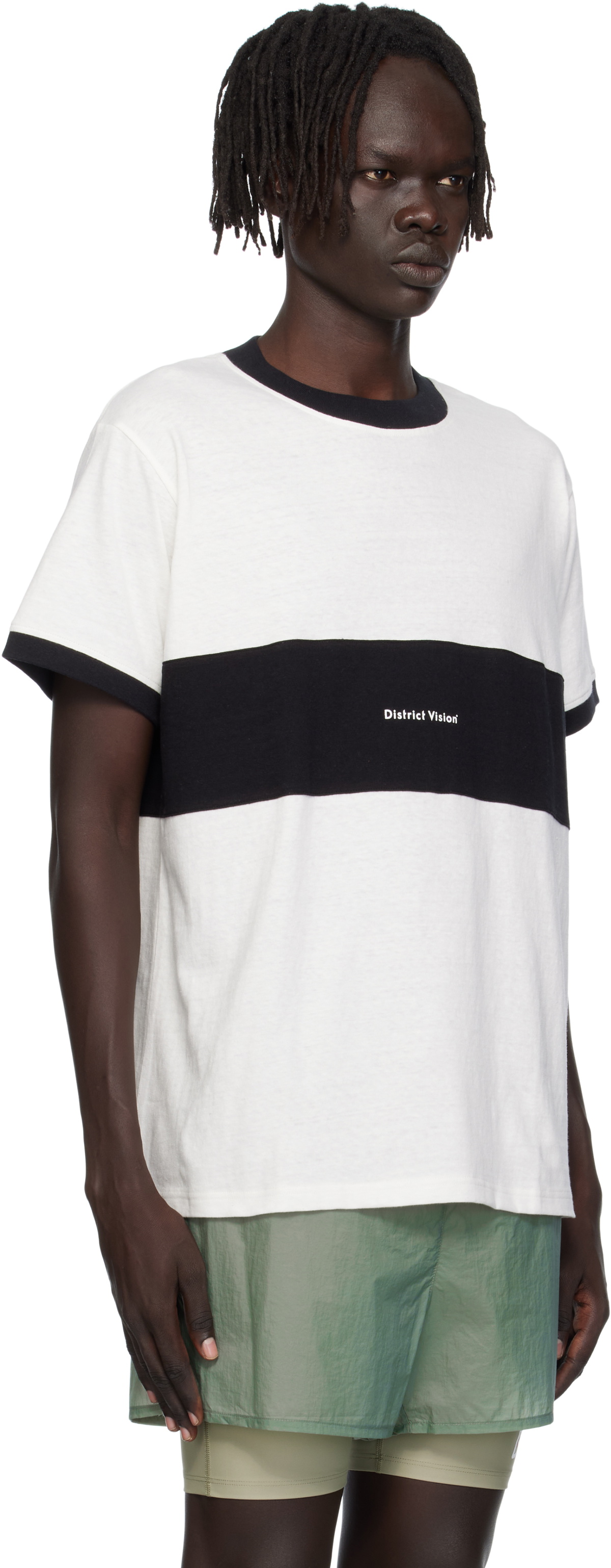 District Vision Off-White Ringer T-shirt