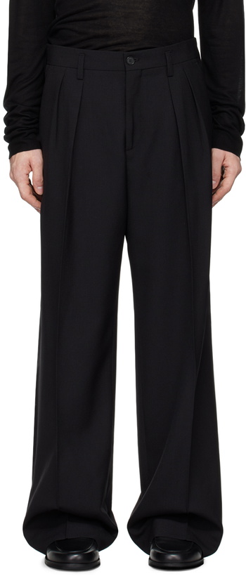 Photo: Filippa K Black Wide Wool Trousers