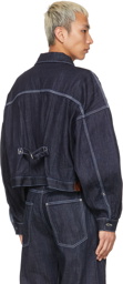 Sebastien Ami Indigo Denim Oversized Type-2 Jacket