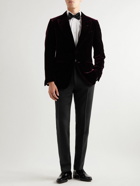 TOM FORD - Shelton Slim-Fit Wool and Mohair-Blend Twill Suit Trousers - Black