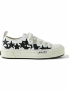 AMIRI - Appliquéd Leather and Canvas Sneakers - White