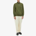 Paul Smith Men's Half Zip Sweat in Olive