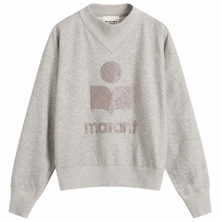 Photo: Isabel Marant Women's Logo Sweatshirt in Grey/Silver