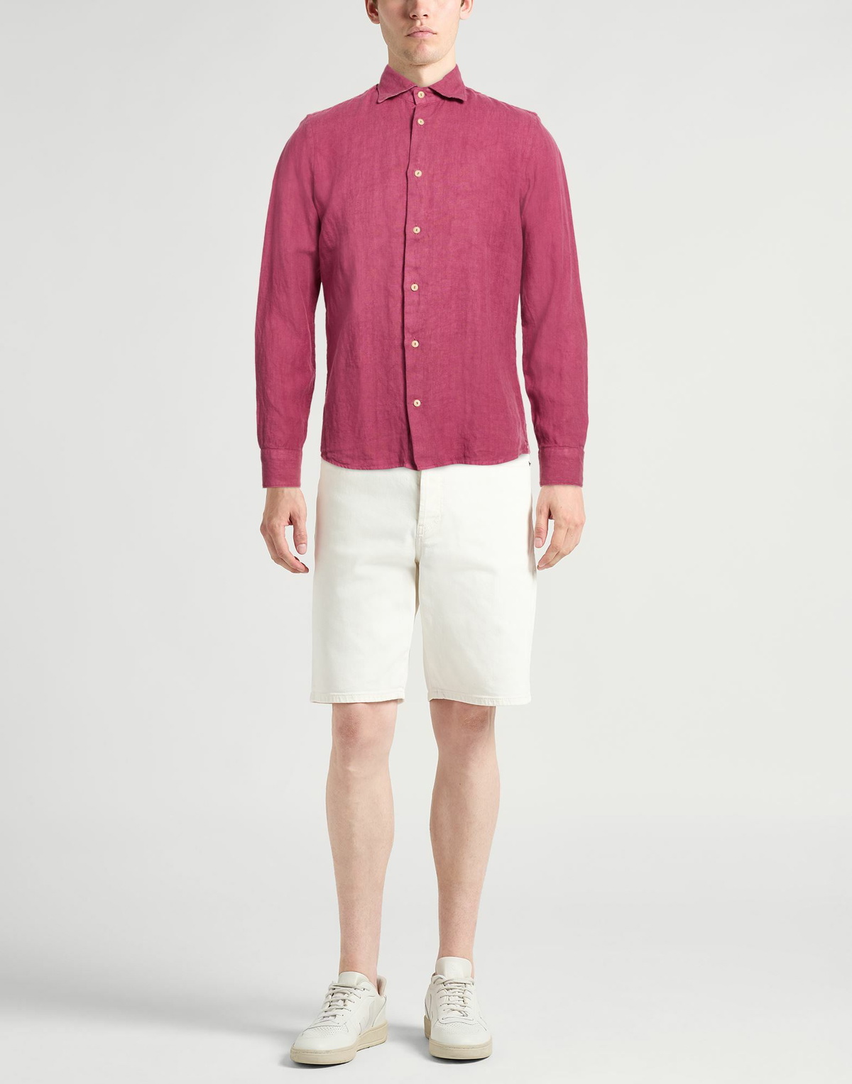 Drumohr Mens Shirt in Mauve