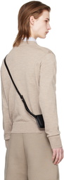 AMI Paris Beige Ami de Cœur Sweater