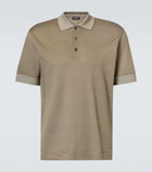 Zegna Cotton-blend polo shirt