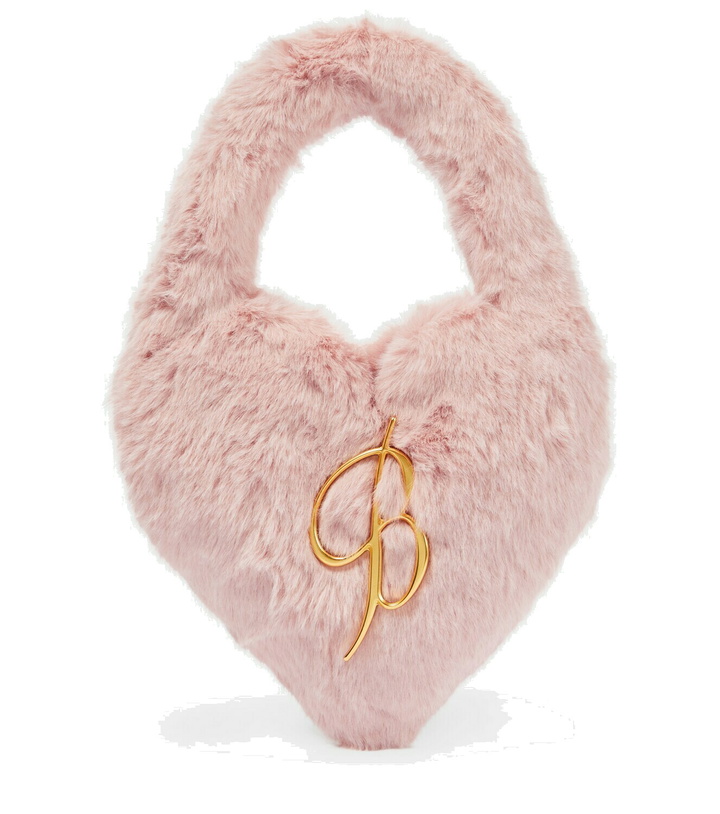 Photo: Blumarine Embellished faux fur bag
