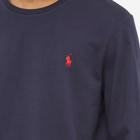 Polo Ralph Lauren Men's Long Sleeve Custom Fit T-Shirt in Ink