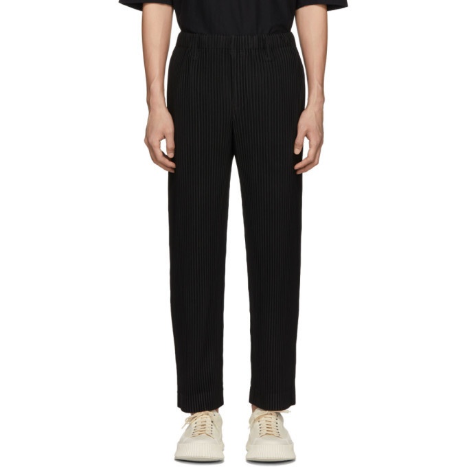Photo: Homme Plisse Issey Miyake Black Tailored Pleats Trousers