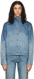 Winnie New York Blue Faded Denim Jacket