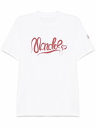Moncler White Logo-Print T-Shirt