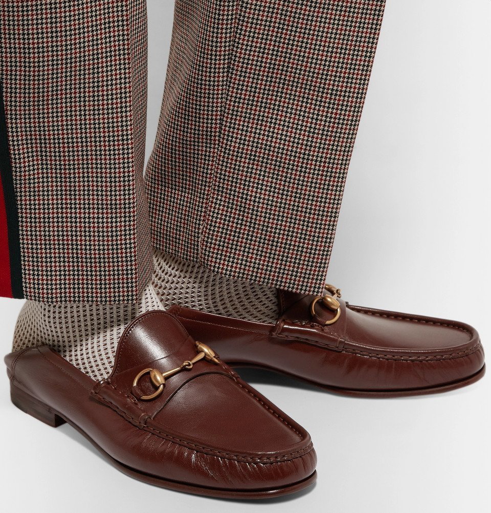 Frustration klient omfattende Gucci - Easy Roos Horsebit Collapsible-Heel Leather Loafers - Men - Dark  brown Gucci