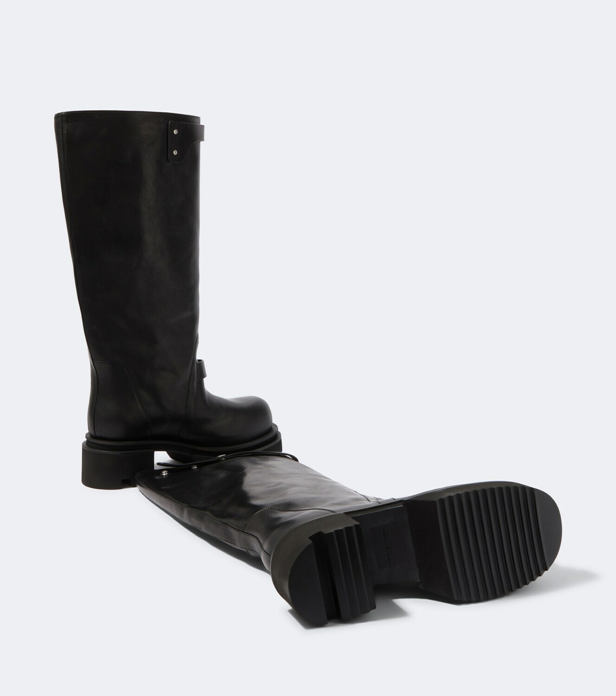 Rick Owens Naska leather knee-high boots