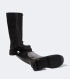 Rick Owens Naska leather knee-high boots