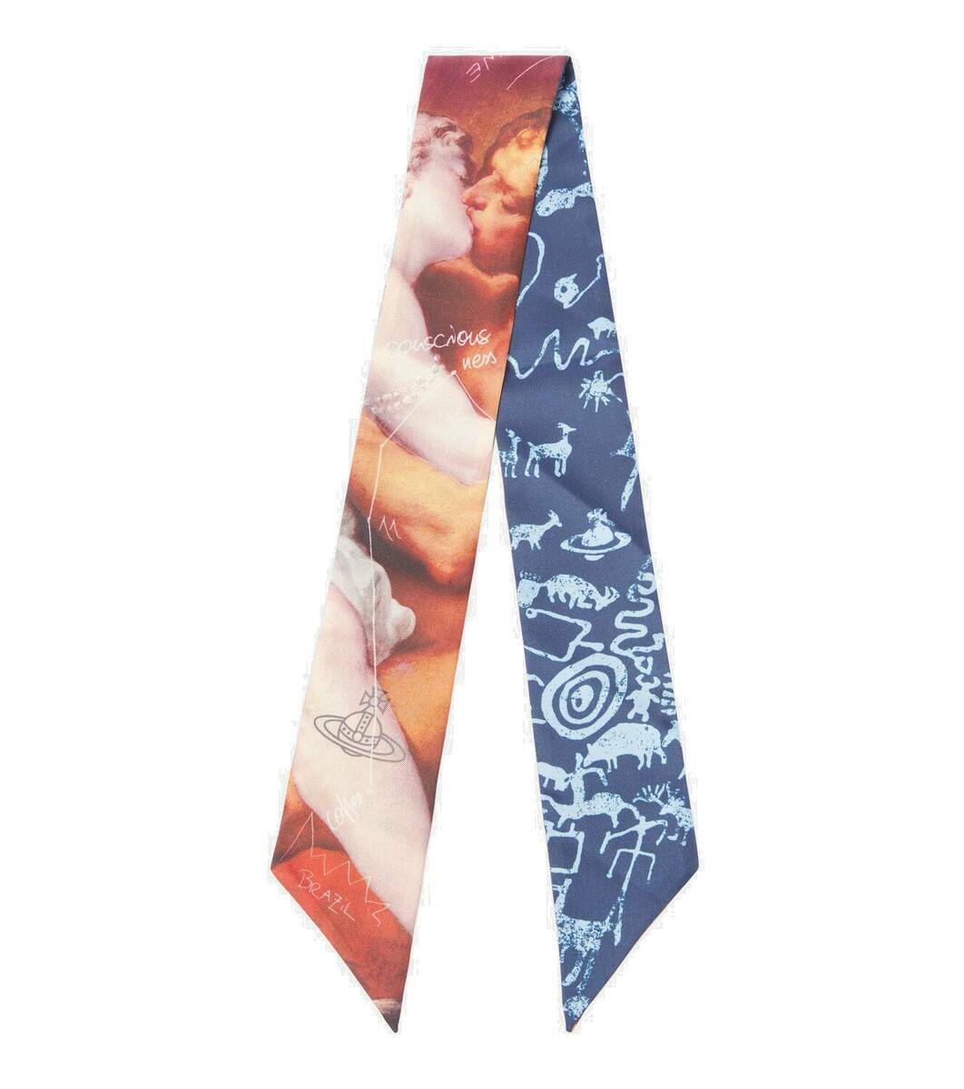 Vivienne Westwood SCARF UNISEX - Écharpe - navy blue/bleu marine