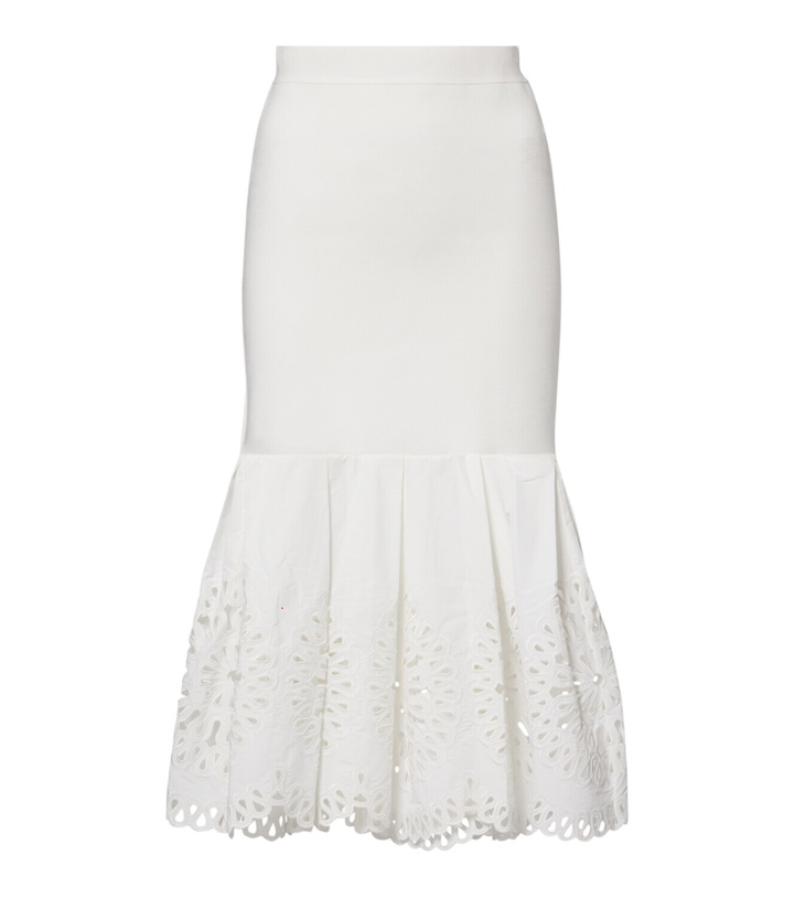 Photo: Simkhai Broderie anglaise midi skirt