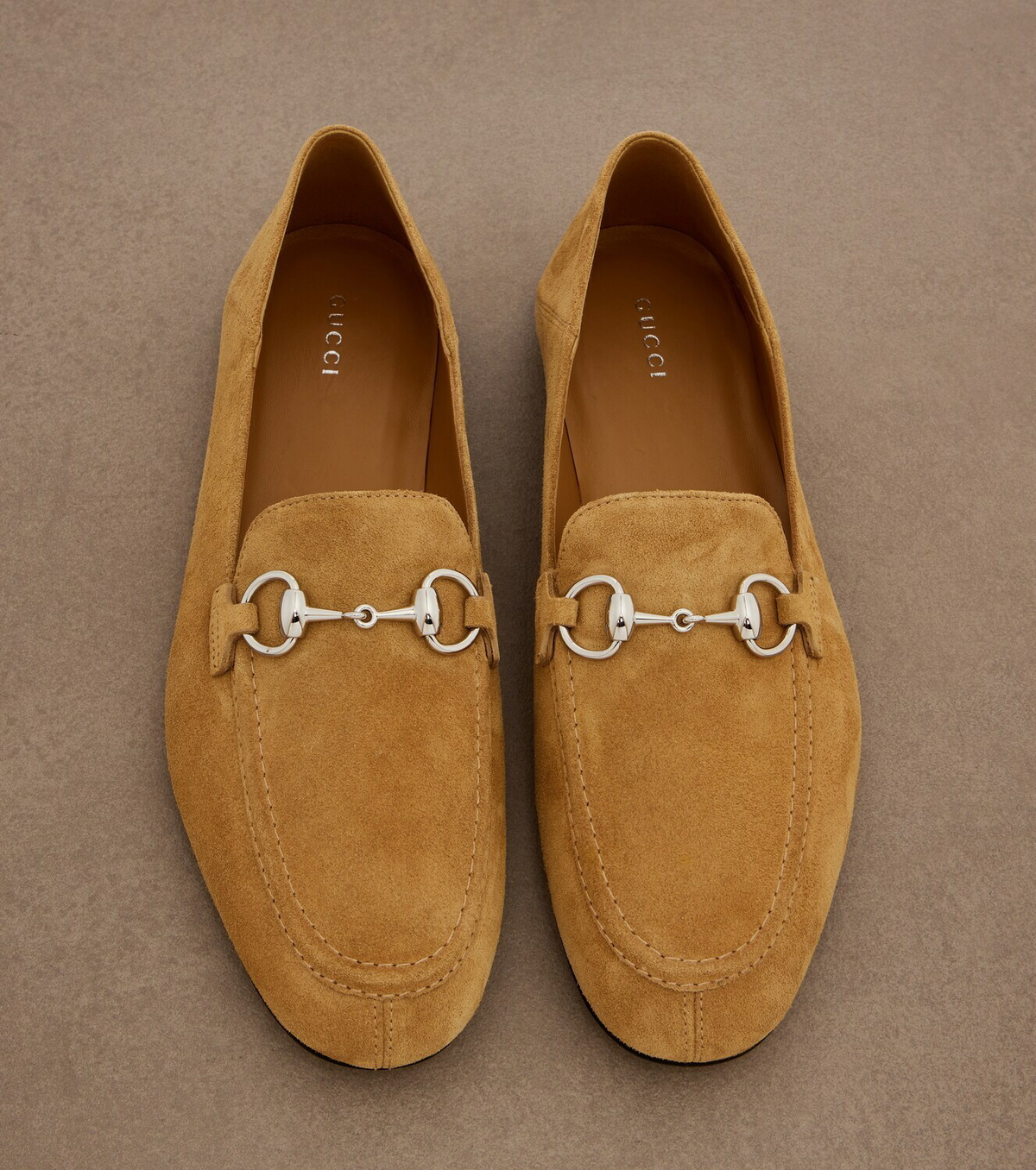 Gucci Jordaan Horsebit suede loafers