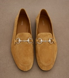 Gucci Jordaan Horsebit suede loafers