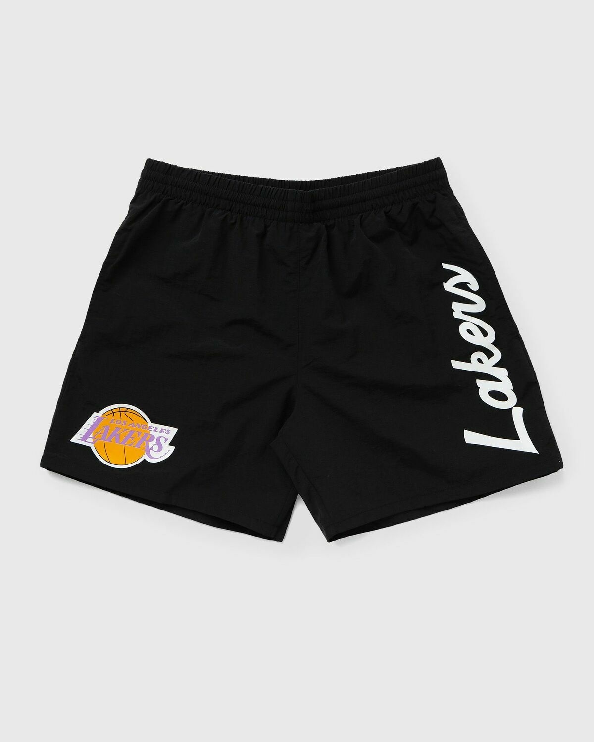 Mitchell & Ness La Lakers Essential Nylon Shorts Black - Mens - Sport & Team Shorts