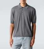 Saint Laurent Cassandre wool polo shirt