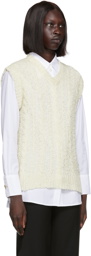 Our Legacy White Semi-Sheer Vest