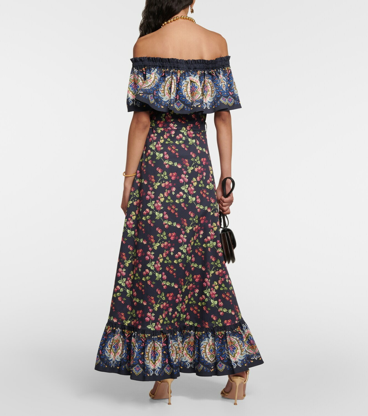 Etro Printed cotton-blend maxi dress Etro
