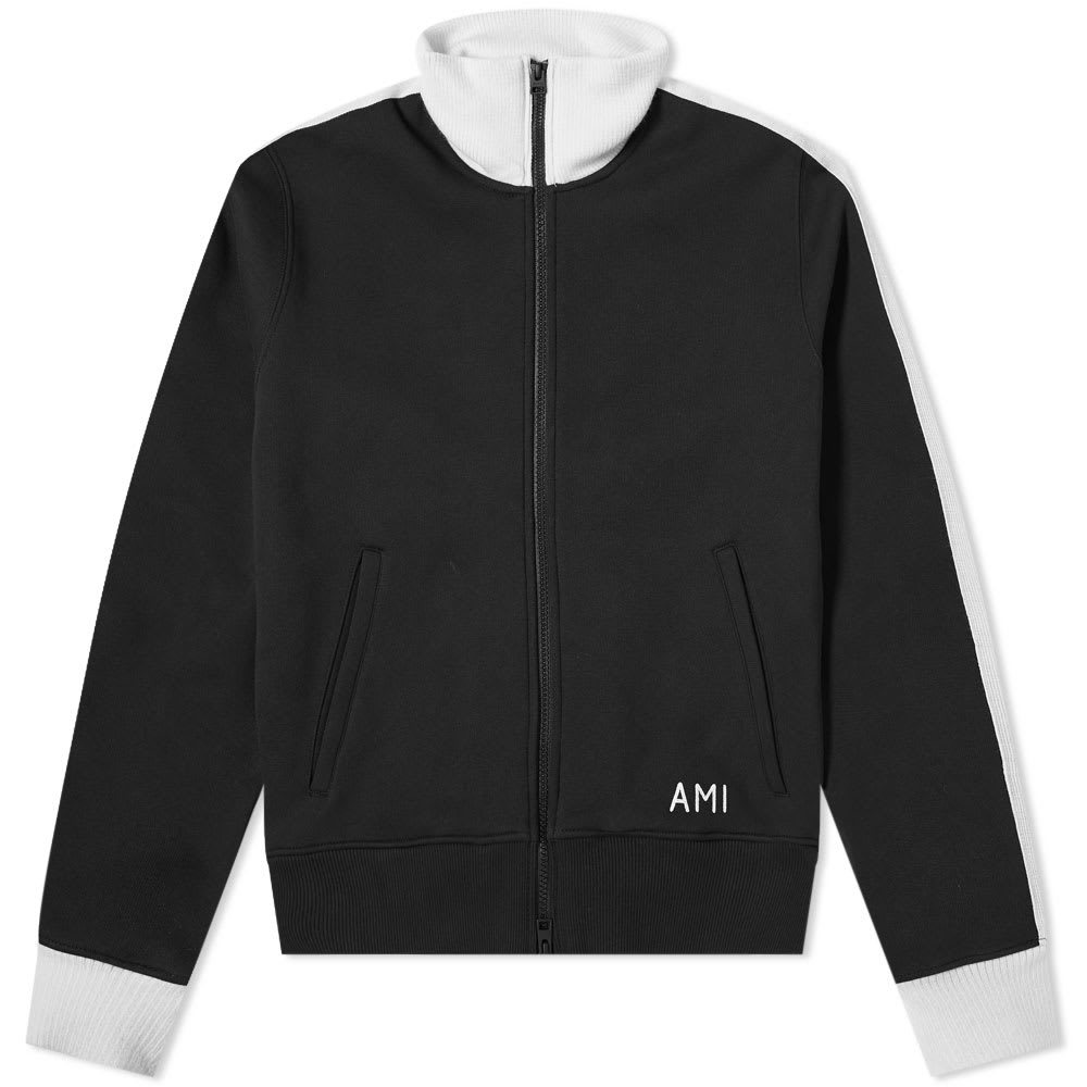 AMI PARIS EMBROIDERED HEART TRACK JACKET