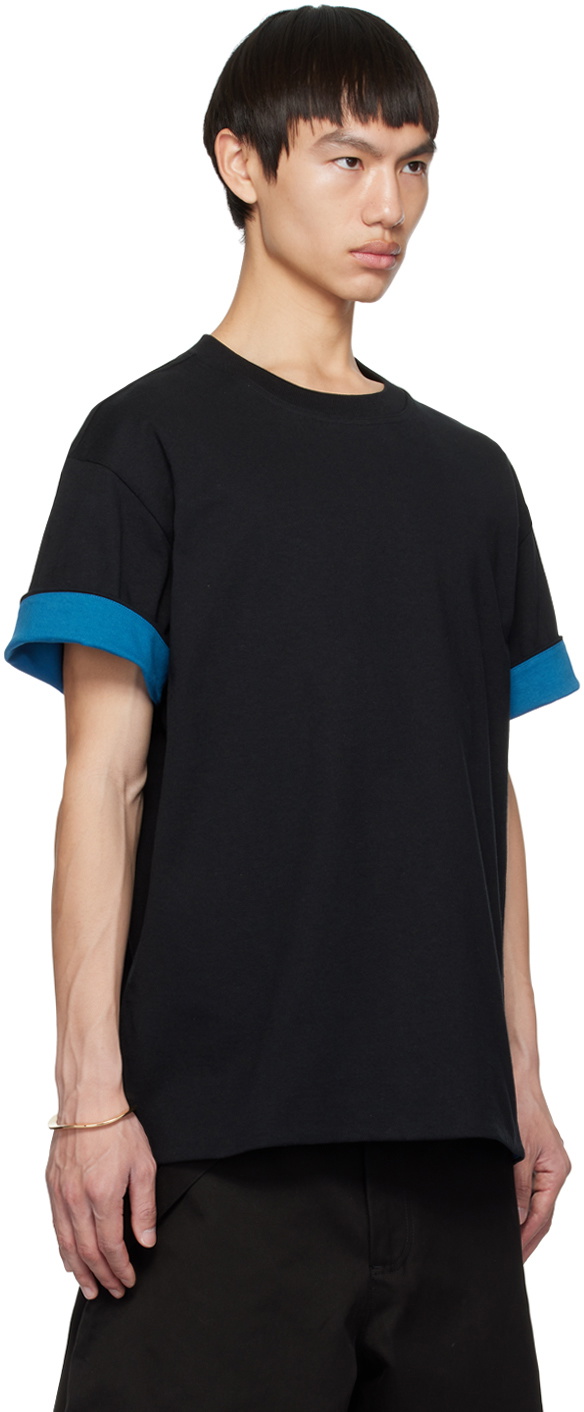 Bottega Veneta Black Double Layer T-Shirt Bottega Veneta