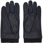 Paul Smith Navy Deerskin Gloves